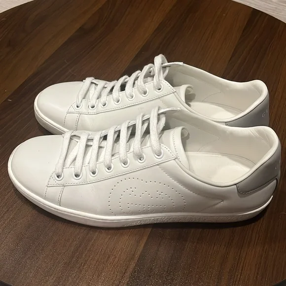 Gucci Ace Sneakers - White/Silver - Picture 4 of 8